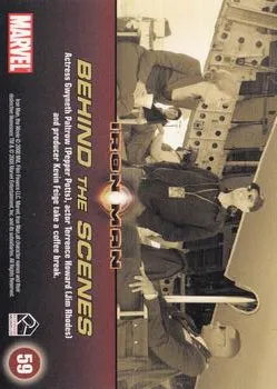 Kevin Feige as Kevin Feige best rookie card - Iron Man - back