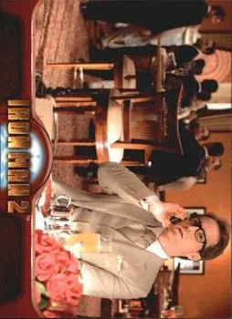 Justin Hammer base set rookie card - #26 Iron Man 2