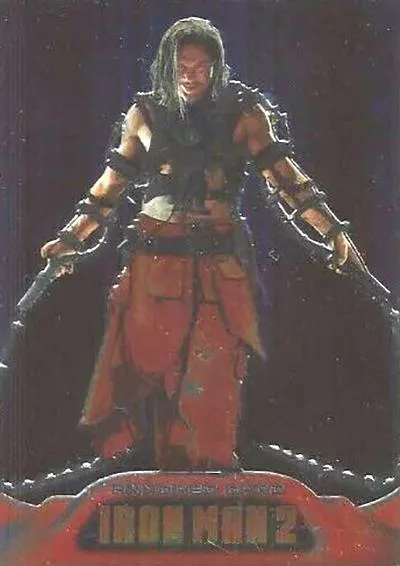 Mickey Rourke as Whiplash best rookie card - Iron Man 2