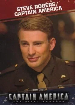 Chris Evans as Captain America / Steve Rogers debut card - Captain America The First Avenger