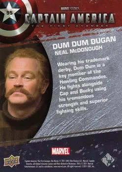 Timothy Dugan best rookie card - Neal McDonough - Captain America The First Avenger - back
