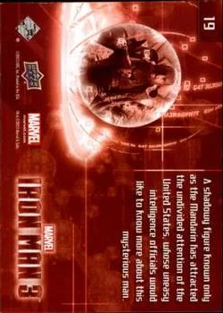 Mandarin (fake) best rookie card - Ben Kingsley - Iron Man 3 - back