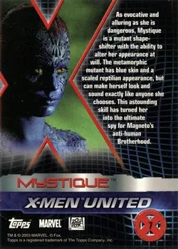 Mystique - Rebecca Romijn - back