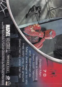 Topher Grace as Venom best rookie card - Spider-Man 3 - back