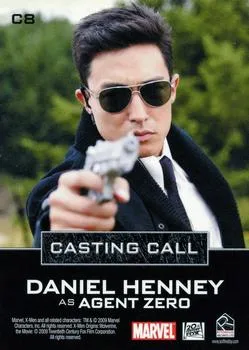 Agent Zero best rookie card - Daniel Henney - X-Men Origins Wolverine - back