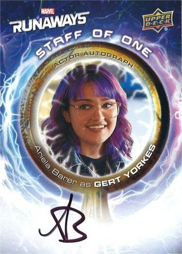 Ariela Barer as Gert Yorkes debut card - Runaways